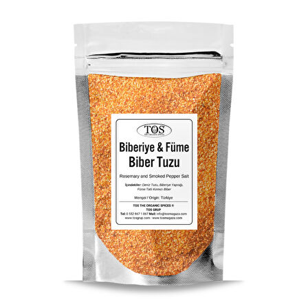 Biberiye ve Füme Biber Tuzu 5 kg (1. Kalite) Rosemary and Smoked Pepper Salt