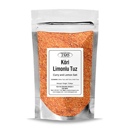 Köri ve Limonlu Tuz 5 kg (1. Kalite) Curry and Lemon Salt
