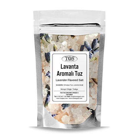 Lavanta Aromalı Tuz 1 kg (1. Kalite) Lavender Flavored Salt