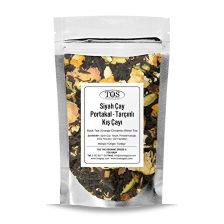 Siyah Çay | Portakal -Tarçınlı Kış Çayı 40 gr (1. Kalite)