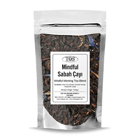 Mindful Sabah Çayı Harmanı (Earl Grey) 100 gr (1. Kalite)