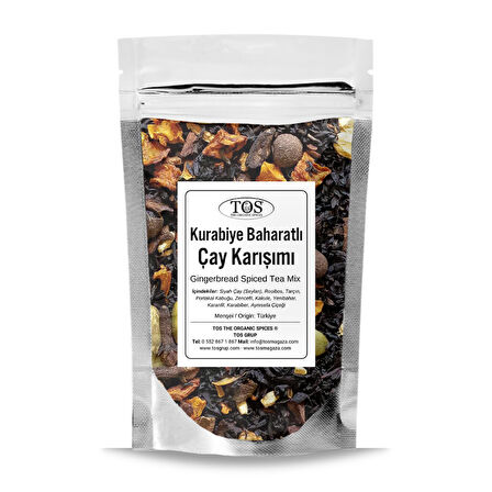 Zencefilli Kurabiye Baharatlı Çay Karışımı 250 gr (1. Kalite)