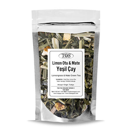 Limon Otu & Mate Yeşil Çay 100 gr (1. Kalite)