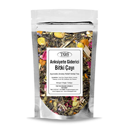 Ayurvedik Anksiyete Giderici Bitki Çayı 100 gr (1. Kalite)