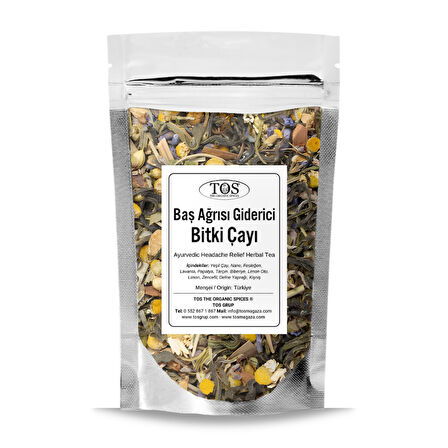 Ayurvedik Baş Ağrısı Giderici Bitki Çayı 100 gr (1. Kalite)