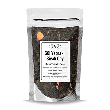 Güllü Siyah Çay 40 gr (1. Kalite)