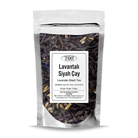 Lavantalı Siyah Çay 250 gr (1. Kalite)