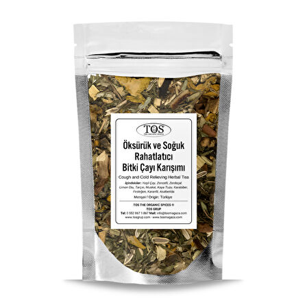 Öksürük ve Soğuk Rahatlatıcı Bitki Çayı 250 gr (1. Kalite)