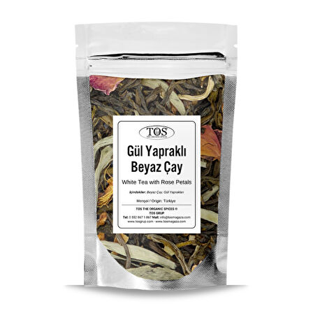 Gül Yapraklı Beyaz Çay 40 gr (1. Kalite)