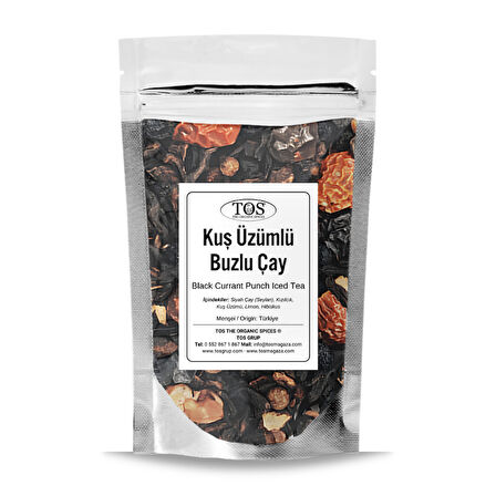 Siyah Kuş Üzümü Punch Buzlu Çay 40 gr (1. Kalite)
