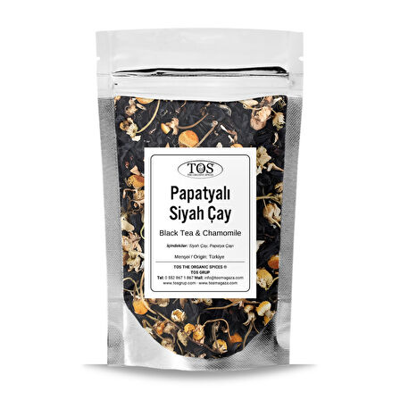 Siyah Çay & Papatya Çayı 100 gr (1. Kalite)