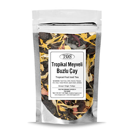 Tropikal Meyveli Buzlu Çay 100 gr (1. Kalite)