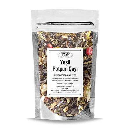 Yeşil Potpuri Çayı 100 gr (1. Kalite)