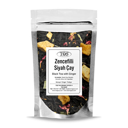 Zencefilli Siyah Çay 100 gr (1. Kalite)