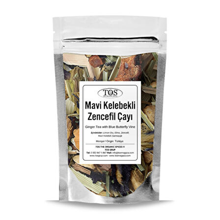 Mavi Kelebek Sarmaşıklı Zencefil Çayı 250 gr (1. Kalite)