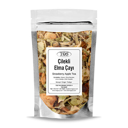 Çilekli Elma Çayı 40 gr (1. Kalite)
