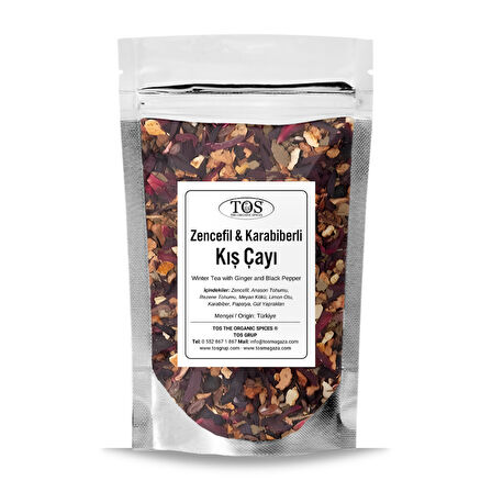 Zencefil ve Karabiberli Kış Çayı 40 gr (1. Kalite)