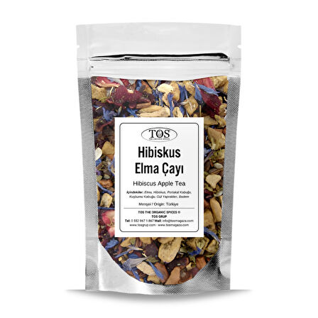 Hibiskus Elma Çayı 40 gr (1. Kalite)