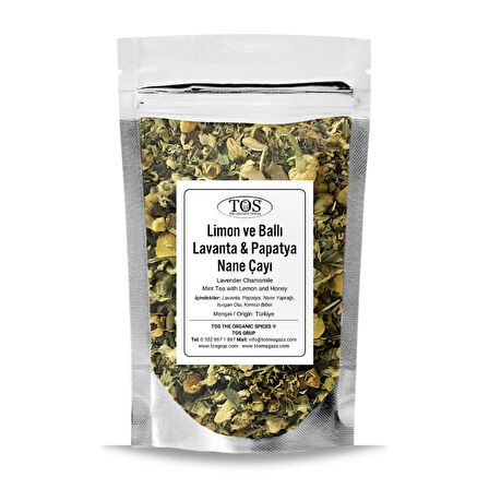 Limon ve Ballı Lavanta Papatya Nane Çayı 40 gr (1. Kalite)