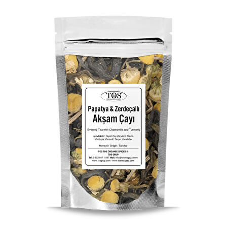 Papatya ve Zerdeçallı Akşam Çayı 40 gr (1. Kalite)