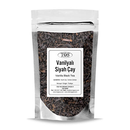Vanilyalı Siyah Çay 100 gr (1. Kalite)