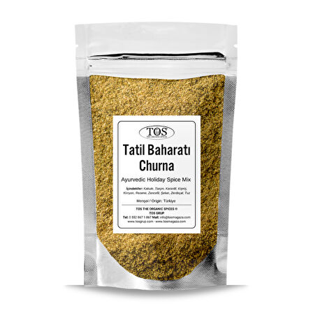 Ayurveda Tatil Baharat Karışımı - Churna 100 gr (1. Kalite)