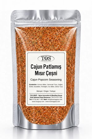 Cajun Patlamış Mısır Çeşni 100 gr (1. Kalite)