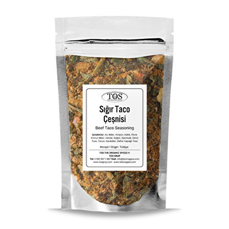 Sığır Taco Çeşnisi 100 gr (1. Kalite)