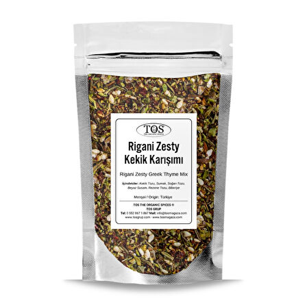 Rigani Zesty Yunan Kekik Karışımı 100 gr (1. Kalite)