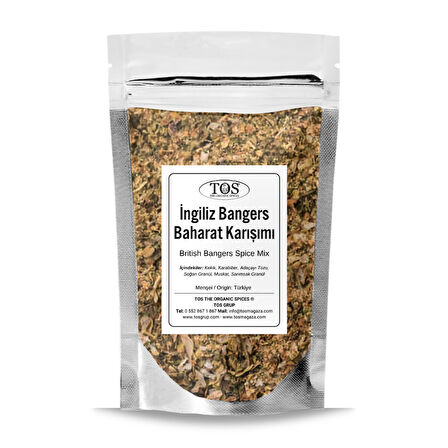 İngiliz Bangers Baharat Karışımı 100 gr (1. Kalite)