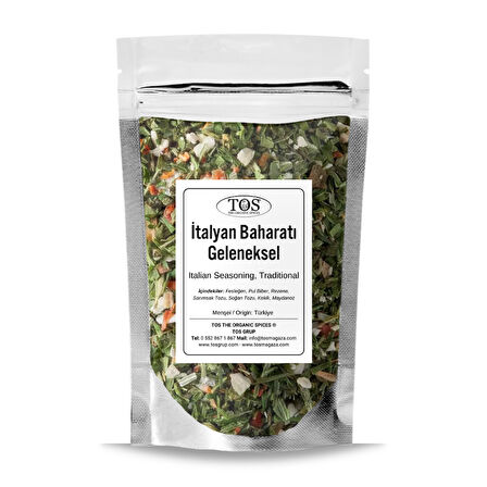 İtalyan Baharatı, Geleneksel 100 gr (1. Kalite)