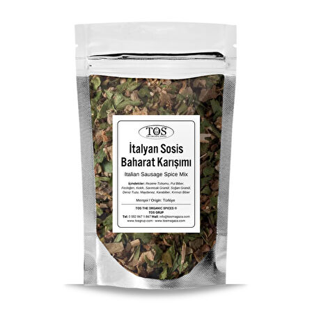 İtalyan Sosis Baharat Karışımı 100 gr (1. Kalite)