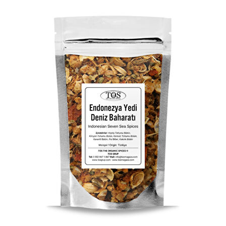 Endonezya Yedi Deniz Baharatı 100 gr (1. Kalite)