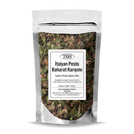 İtalyan Pesto Baharat Karışımı 100 gr (1. Kalite)