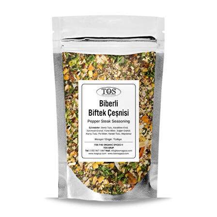 Biberli Biftek Çeşnisi 100 gr (1. Kalite)