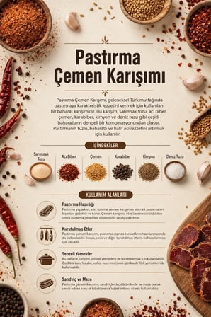 Pastırma Çemen Karışımı 100 gr (1. Kalite)