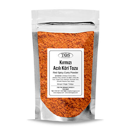 Kırmızı Acılı Köri Tozu 100 gr (1. Kalite)