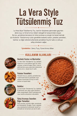 La Vera Style Tütsülenmiş Tuz 100 gr (1. Kalite)