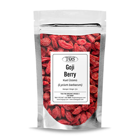 Goji Berry (Kurt Üzümü) 250 gr (1. Kalite) Lycium barbarum