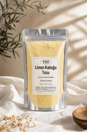 Limon Kabuğu Tozu 500 gr (1. Kalite) Citrus limon / Lemon Peel Powder