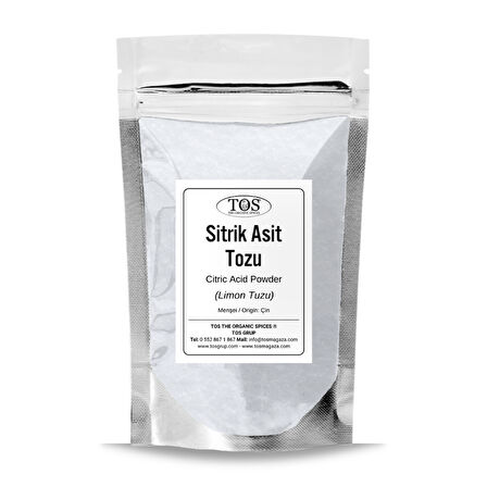 Sitrik Asit Tozu 500 gr (1. Kalite) Citric Acid Powder