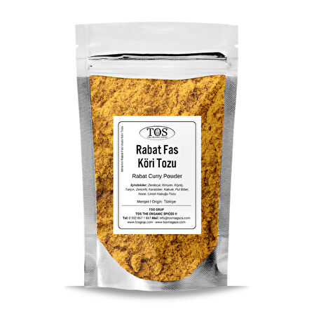 Mina'nın Rabat Fas Usulü Köri Tozu 100 gr Mina's Rabat Moroccan-Style Curry Powder