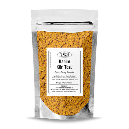 Nour'un Kahire Mısır Köri Tozu 100 gr Nour's Cairo Egyptian Curry Powder