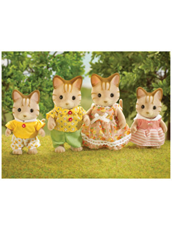 Sylvanian Families Çizgili Kedi Ailesi - Striped Cat Family