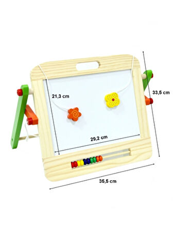 Ahşap Manyetik Abaküslü Yazı Tahtası