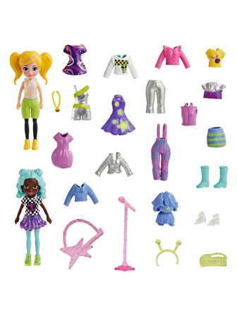 Polly Pocket Oyuncak Bebek Ve Aksesuarları  Moda Paketi  Hnf51