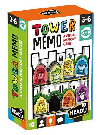 Headu Tower Memo - Kule Hafızası Yapbozu ( 3 - 6 Yaş ) - MU29419