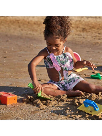 Oyuncak Spatula ve Tuğla Kum Kalıbı Deniz Plaj Seti