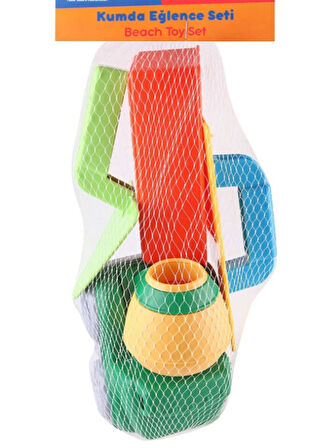 Fileli Oyuncak Mikser ve Deniz Plaj İnşaat Seti ( 4 Parça )