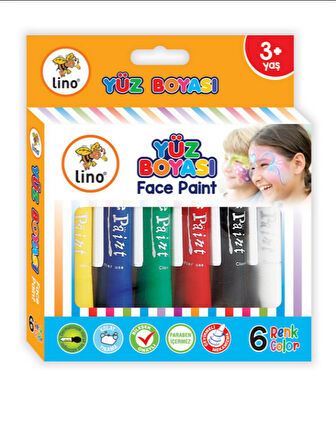 Yıkanabilir Yüz Boyası ( 6'lı )